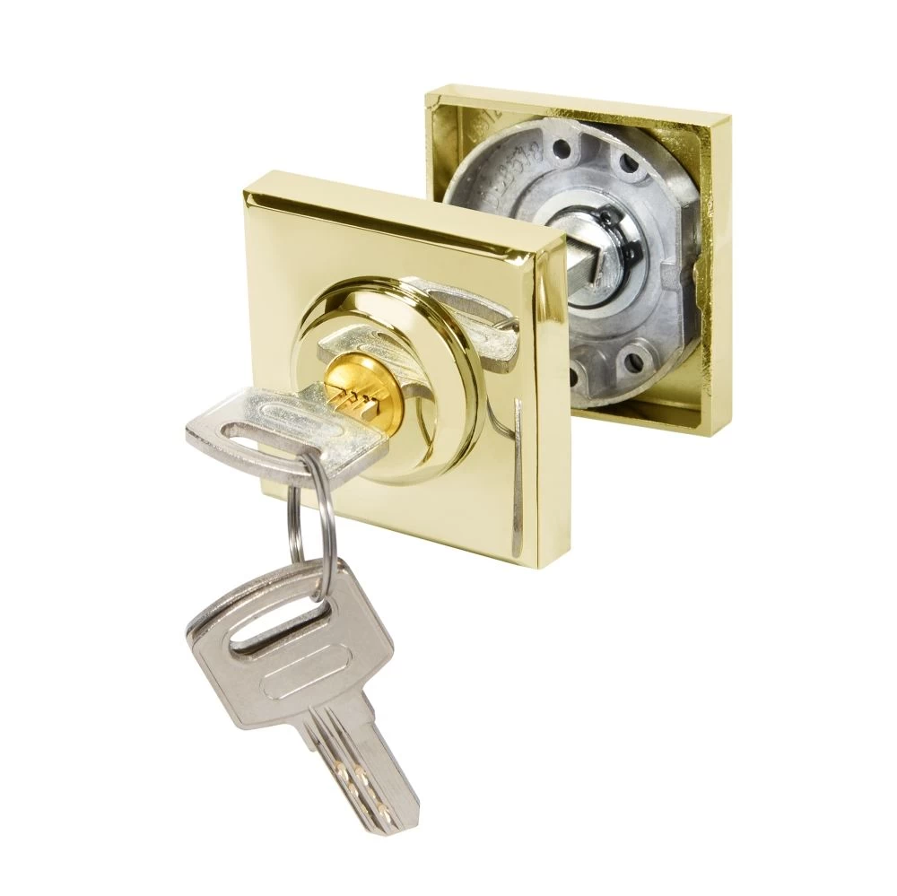 Фото Ручка поворотная с фиксацией ключом BK6.FIX.JK GP-5 золото