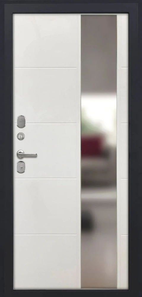 Входная дверь ДвериПРО Аура ФЛЗ-649 Капучино (зеркало) DPRO222336 внутренняя сторона