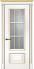 Межкомнатная дверь Смальта 08 Белый ral 9003  патина золото